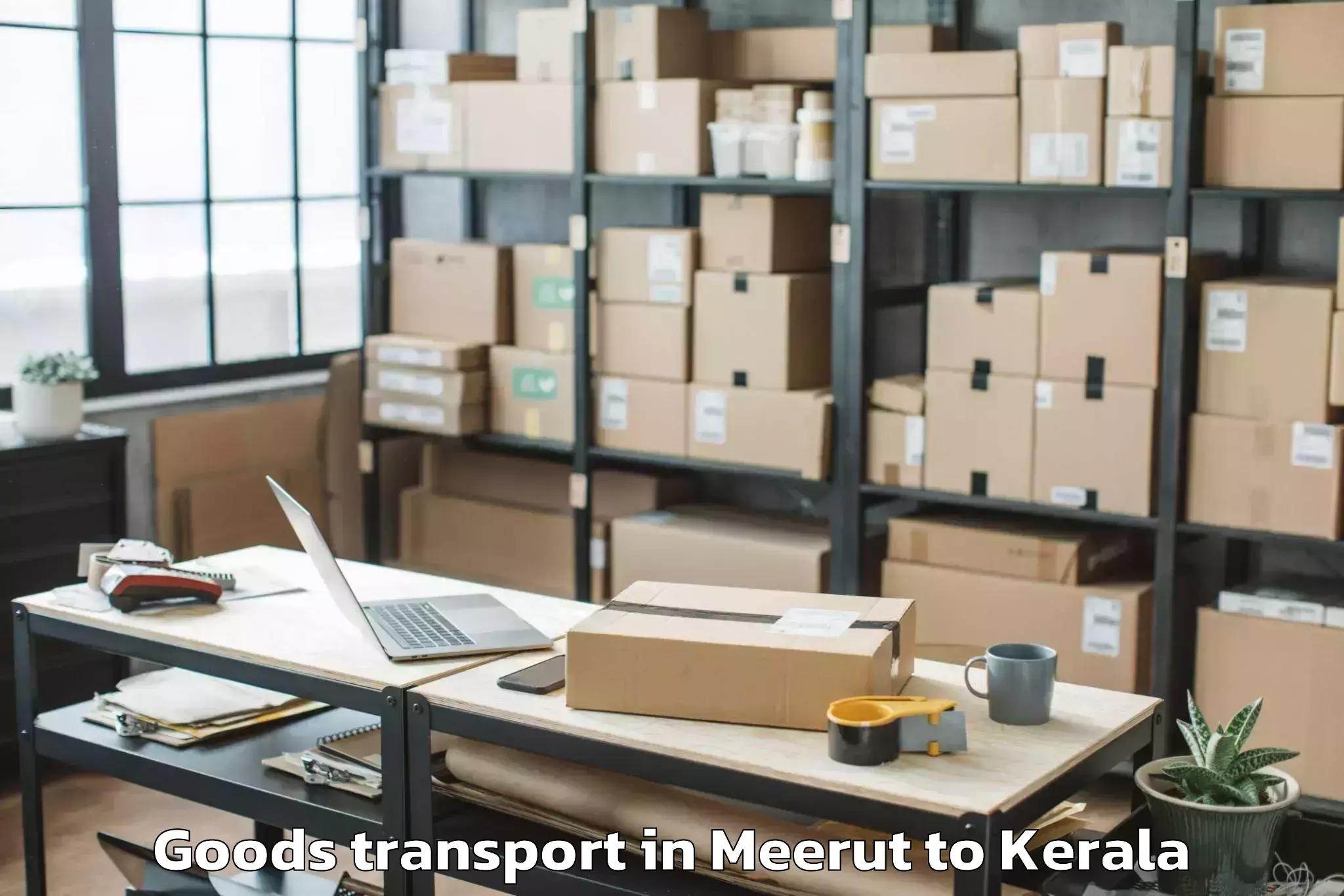 Easy Meerut to Piravam Goods Transport Booking